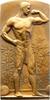 Kunstmedaillen Einseitige Bronzeplakette Weinberger, Anton -