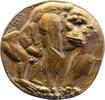 Kunstmedaillen Einseitige Bronzegussmedaille Kallenbach, Otto -