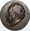 Personenmedaillen Einseitige Bronzegussmedaille Goethe, Johann Wolfgang von *1749 Frankfurt, +1832. -