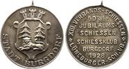 Burgdorf, Stadt (Niedersachsen) Silbermedaille 1928 Mattiert. Vorzüglich + 60.69 £  +  13.00 £ shipping