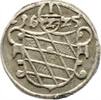 Bayern Maximilian I., als Kurfürst 1623-1651. Einseitiger 1/2 Kreuzer 1625 Winz. Oxydfleck am Rand, sehr schön +