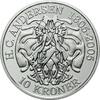 Denmark 10 kroner 2005 H. C. Andersen fairy tale coin: The Shadow, PP 47.68 £  +  6.94 £ shipping