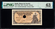 Spain 5 Pesetas 1937 Portabella. Mismatched error. Cancelled. Scarce!! P... 455.15 £368.45 £  +  21.67 £ shipping