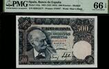 Spain 500 Pesetas 1951 Scarce in this quality! PMG 66 EPQ. 390.13 £  +  21.67 £ shipping