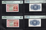 Spain 10 Pesetas 1935 No serial. Escarce in this grade. Consecutive Pair... 134.38 £  +  21.67 £ shipping