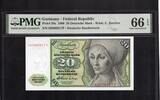 Germany Federal Republic 20 DM 1960 PMG 66 EPQ 134.38 £  +  21.67 £ shipping