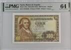 Spain 100 Pesetas 1948 PMG 64 121.37 £99.70 £  +  21.67 £ shipping