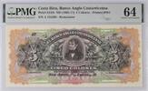 Costa Rica 5 Colones 1903-17 Remainder PMG 64 65.02 £  +  21.67 £ shipping
