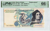 Italy 500000 Lire 1997 Replacement. Very Scarce. Beautiful!! PMG 66 EPQ 736.91 £  +  26.01 £ shipping
