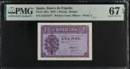 Spain 1 Peseta 1937 Top Pop PMG 67 EPQ 151.72 £  +  21.67 £ shipping