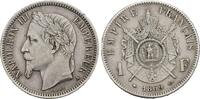 France 1 Franc tète laurée Napoléon III -