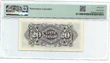 Mozambique 20 Centavos 1933 Perforation Cancelled PMG 64