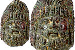 Ancient Rome bronze A Roman applique in the shape of a theatre mask, 1st-2nd century AD -