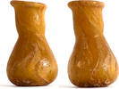 A Roman yellow glass unguentarium, 1st-2nd century AD -