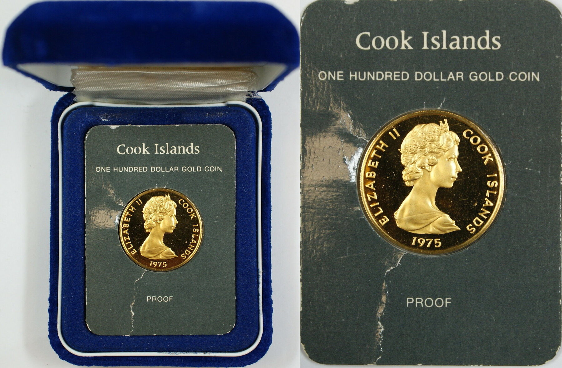 Weltm nzen 1975 1975 100 Cook Islands Proof Gold Coin 900 1000