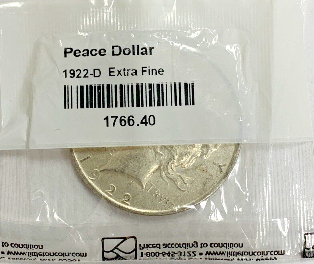 1922-D Peace Silver Dollar | Circulated Dollar by Littleton Coin Company