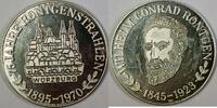 Exonumia Medal 1895-1970 75 Years of German State Rontgenstrahlen Conrad BU Silver -