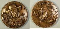 Exonumia Bronze Large Medal For J H Fabre Father of Modern Entomology By A Galtie W Box D -