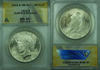 USA $1 Coin Peace Silver Dollar ANACS MS-60 Details Better Coin (28) A -