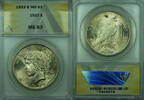 USA $1 Coin Peace Silver Dollar ANACS MS-63 (28) B -