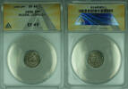 Weltmünzen 3 Pfennig Silesia under Prussia Silver Coin Leopold I ANACS EF-45 XF (WB1) -