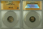 Weltmünzen 4 Pence Great Britain Silver Coin Queen Victoria ANACS MS 62 Maundy -