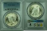 USA Dollar Peace Silver S$1 PCGS MS-62 (38B) -