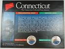 USA Quarter (2) Connecticut Colorized State P&D-BU Coin-w/Colorful Display Card -