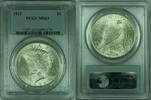 USA $1 Coin Peace Silver Dollar PCGS MS-63 (34-J) -