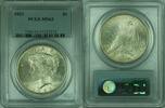 USA $1 Coin Peace Silver Dollar PCGS MS-63 Better Coin/Lightly Toned (34-C) -