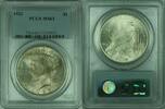 USA $1 Coin Peace Silver Dollar PCGS MS-63 Better Coin/Toned (34-P) -