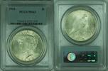 USA $1 Coin Peace Silver Dollar PCGS MS-63 (34-S) -