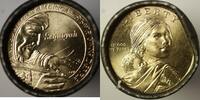 USA 1 Dollar 2017-P US Mint BU Roll of 25 Sequoyah Native American $ Coins OBW -