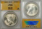 USA 1922 $ $1 Peace Silver Dollar Coin ANACS MS-60 Details Cleaned (Better Coin) (8B) -