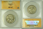 Weltmünzen 1 Lira 1922-R Italy Coin ANACS MS 62 -