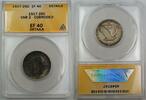 USA Quarter Standing Liberty Silver ANACS EF-40, VAR-2, Details, Corroded -