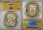 USA Dollar Peace Silver Coin ANACS $1 MS-61 (Toned Better Coin 8A) -