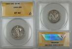 USA Quarter Standing Liberty Silver ANACS EF-40 -
