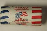 USA $1 Coin 2008-D James Monroe Presidential Dollar Roll BU 25 $1 Coins Original Bank OBW -