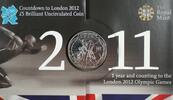 Weltmünzen 5 Pound Great Britain Proof Coin UK Olympics Countdown Royal Mint Folder -