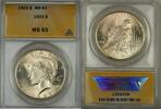 USA Dollar Peace Silver $1 ANACS MS-63 (Better Coin) (10a) -