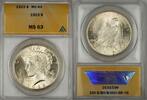 USA Dollar Peace Silver $1 ANACS MS-63 (Better Coin) (10c) -