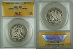 USA Half Dollar Walking Liberty Silver 50c ANACS GD-6 Details (Better) GK -