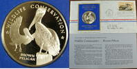 Exonumia Medal Wildlife Conservation Commemorative Proof Silver -