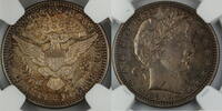 USA Quarter Barber Silver 25c, NGC AU-58 -