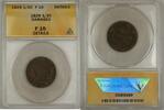USA Half Cent Classic Head Coin ANACS Damaged F-15 Details -