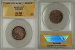 USA Half Cent Classic Head Coin ANACS Cleaned AU-58 Details -