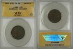 USA Half Cent Classic Head Coin ANACS Damaged Cleaned VF-35 Details -