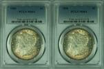 USA Dollar 1880 Morgan Silver  S$1 PCGS MS-64 Great Toning Toned (33A)  244.05 £ Tax included +  18.49 £ shipping
