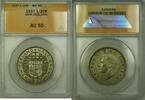 Weltmünzen 1/2 Crown New Zealand Coin ANACS AU 50 -